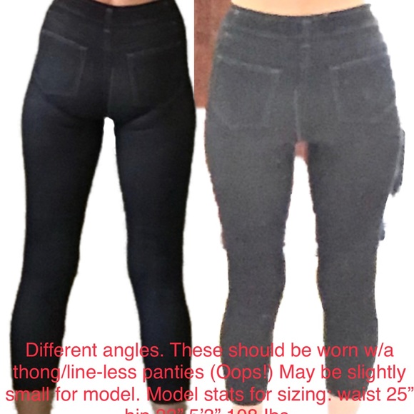 ⚡️NO BOUNDARIES | Distressed Black Bodycon Jegging / Leggings | SP - Picture 15 of 17